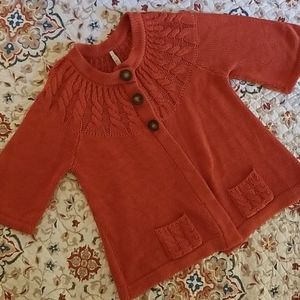Half sleeve 3-button knit cardigan size XL
